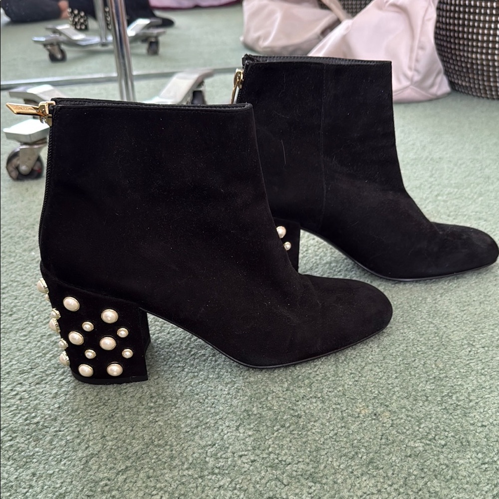 Stuart Weitzman Black Heeled Boots